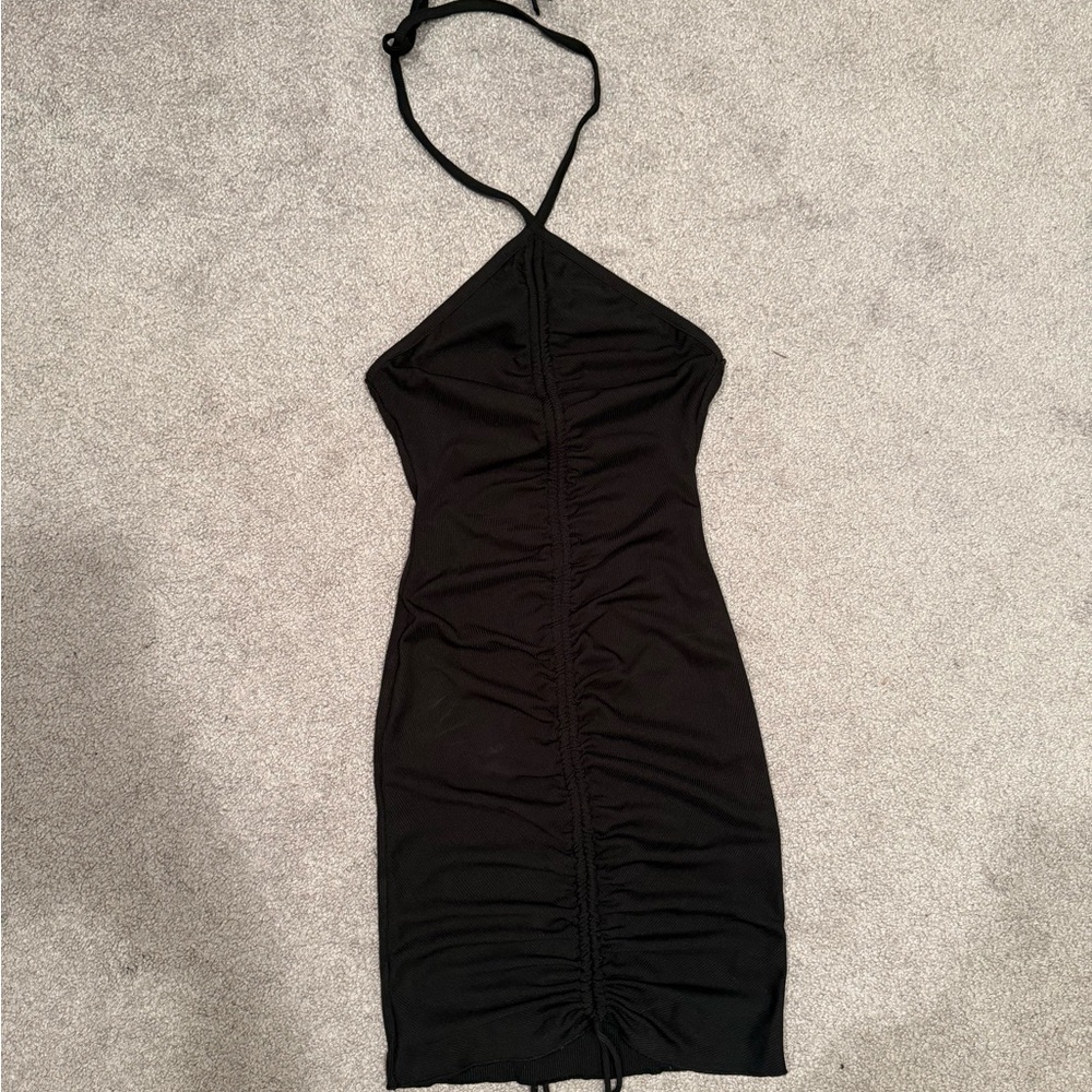 Adika halter mini dress